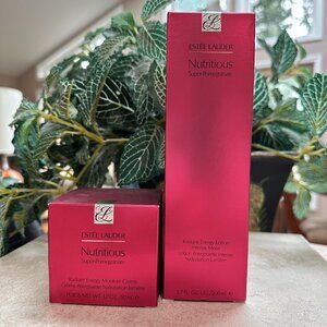 ESTEE LAUDER Super-Pomegranate Radiant Energy Lotion Intense Moist +Creme